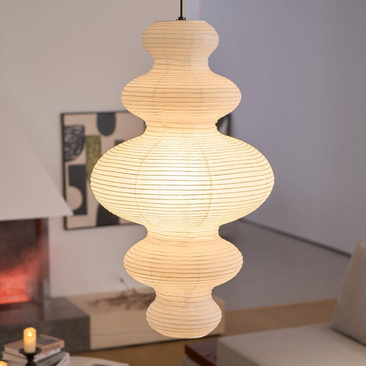 Akari Lampe Pendante Minimaliste en Bambou - Neutralighting