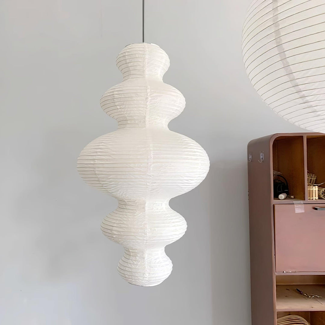Akari Lampe Pendante Minimaliste en Bambou - Neutralighting
