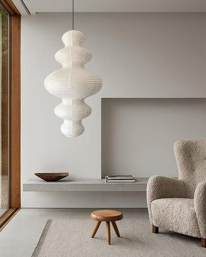 Akari Lampe Pendante Minimaliste en Bambou - Neutralighting