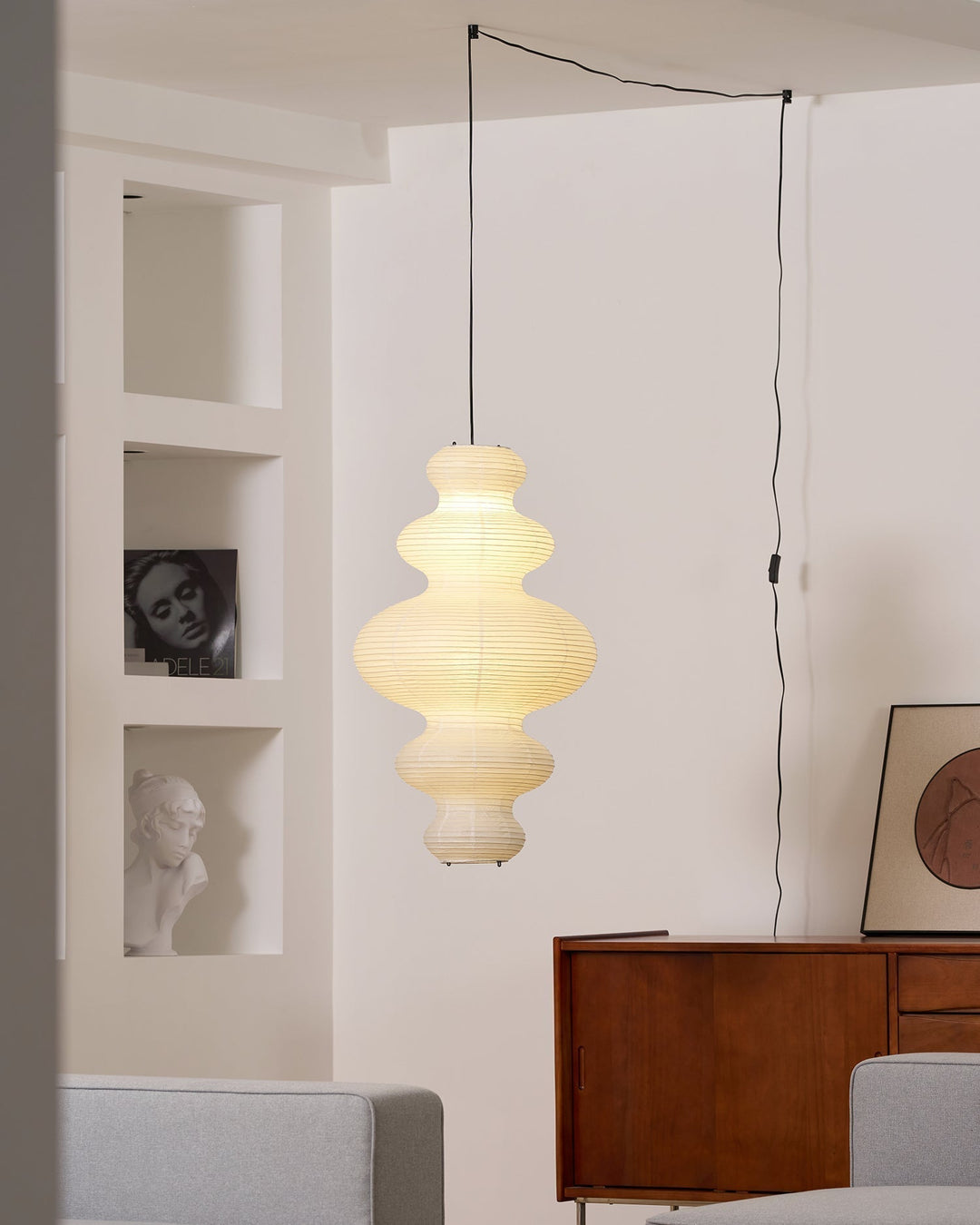 Lythaaris Lampe Pendante Art Naturel Bambou Swag - Neutralighting