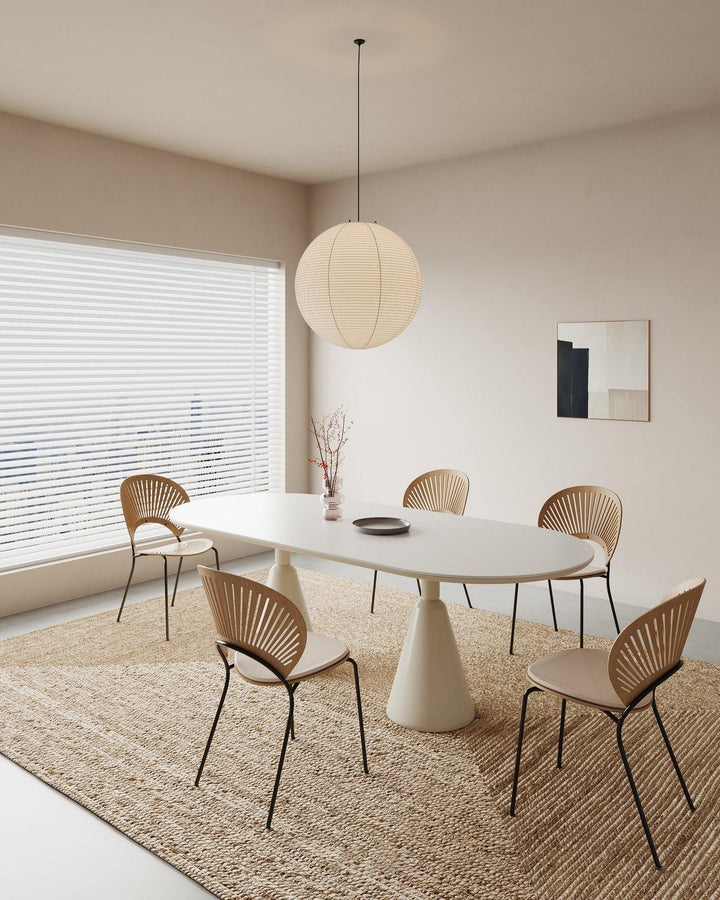 Solara Suspension Bambou Papier Washi Ronde - Neutralighting