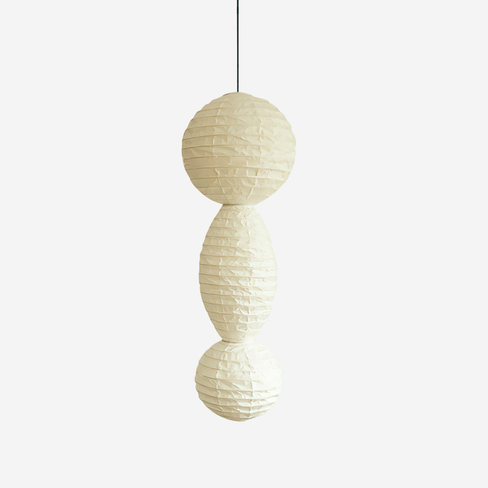 Nami Suspension lanterne en papier style wabi-sabi - Neutralighting