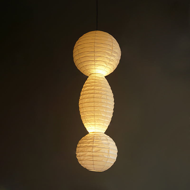 Nami Suspension lanterne en papier style wabi-sabi - Neutralighting