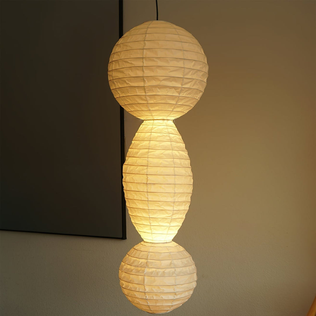 Nami Suspension lanterne en papier style wabi-sabi - Neutralighting