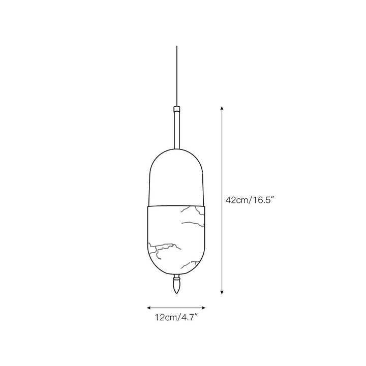 Himinuvye Suspension Laiton Bolus Minimaliste - Neutralighting