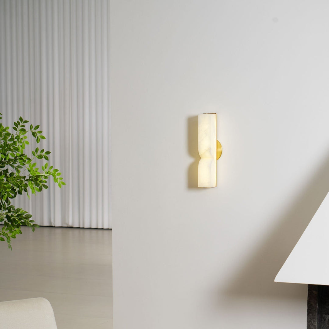 Lunaris Lampe Murale Rectangulaire en Albâtre - Neutralighting