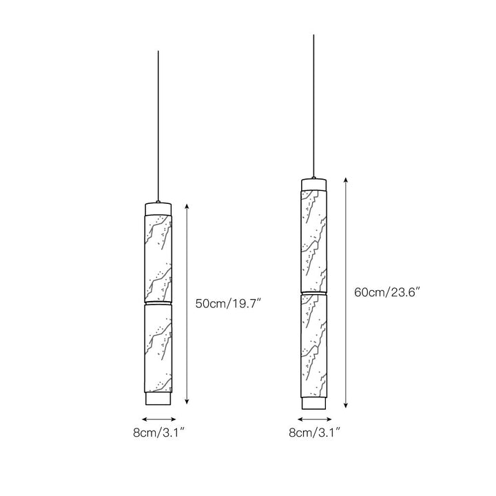 Plotuvyi Suspension Albâtre Bande Moderne Salon - Neutralighting