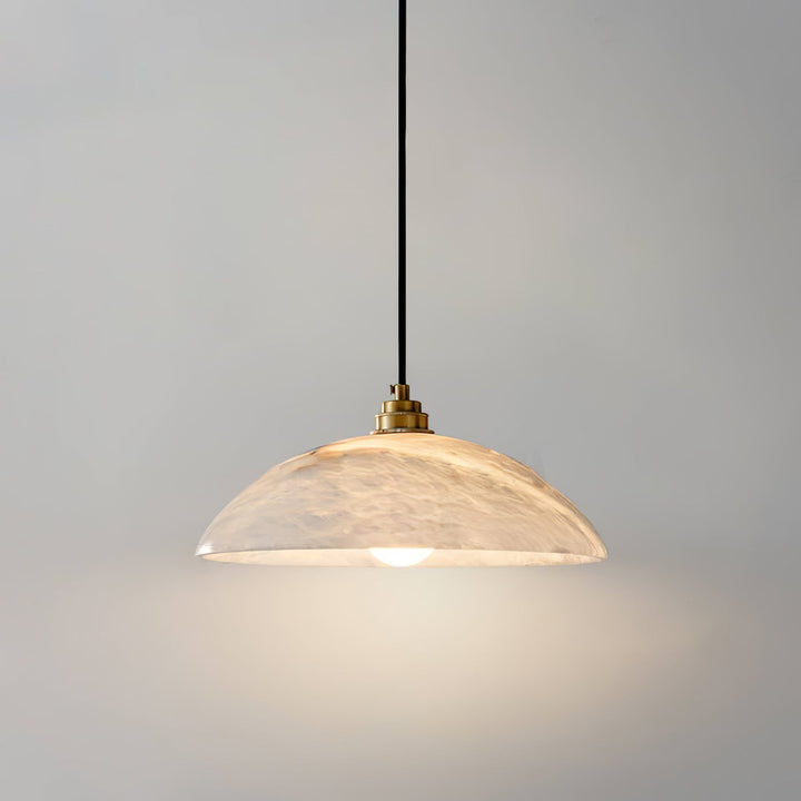 Delin Suspension Dôme en Albâtre &amp; Laiton - Neutralighting