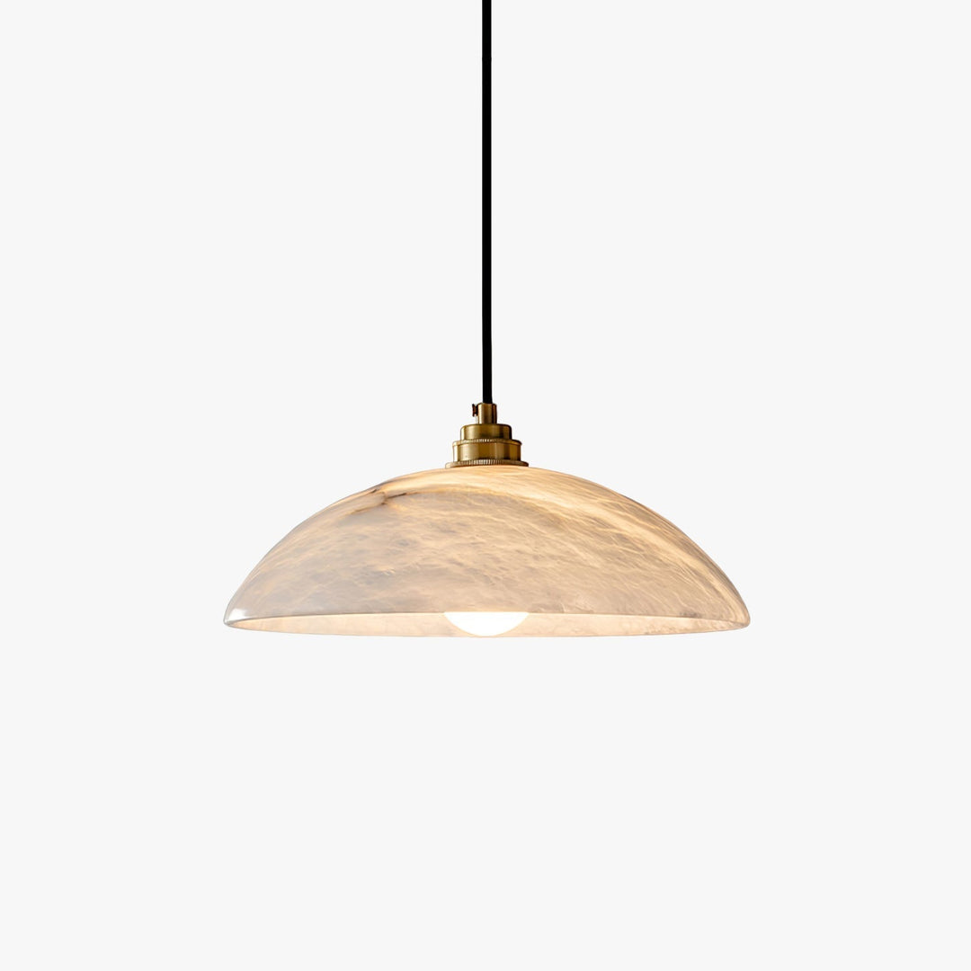 Delin Suspension Dôme en Albâtre &amp; Laiton - Neutralighting