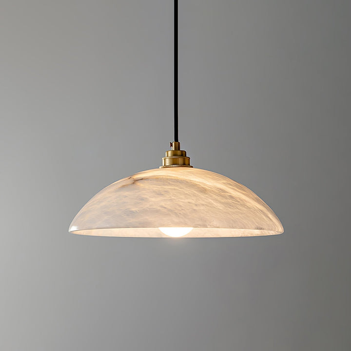 Delin Suspension Dôme en Albâtre &amp; Laiton - Neutralighting