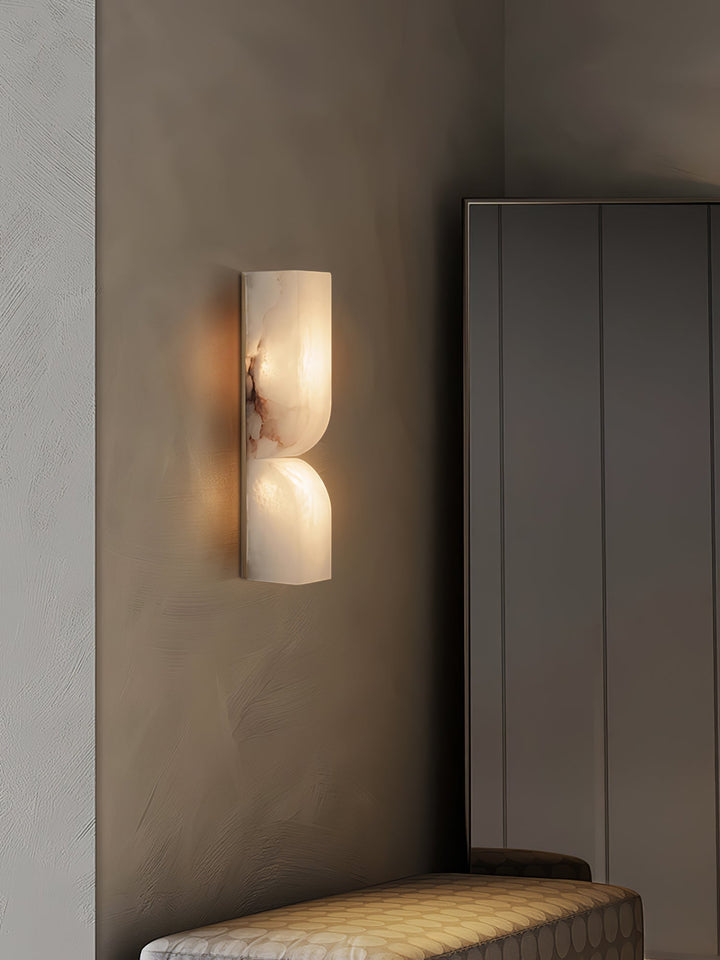 Lunaris Lampe Murale Rectangulaire en Albâtre - Neutralighting
