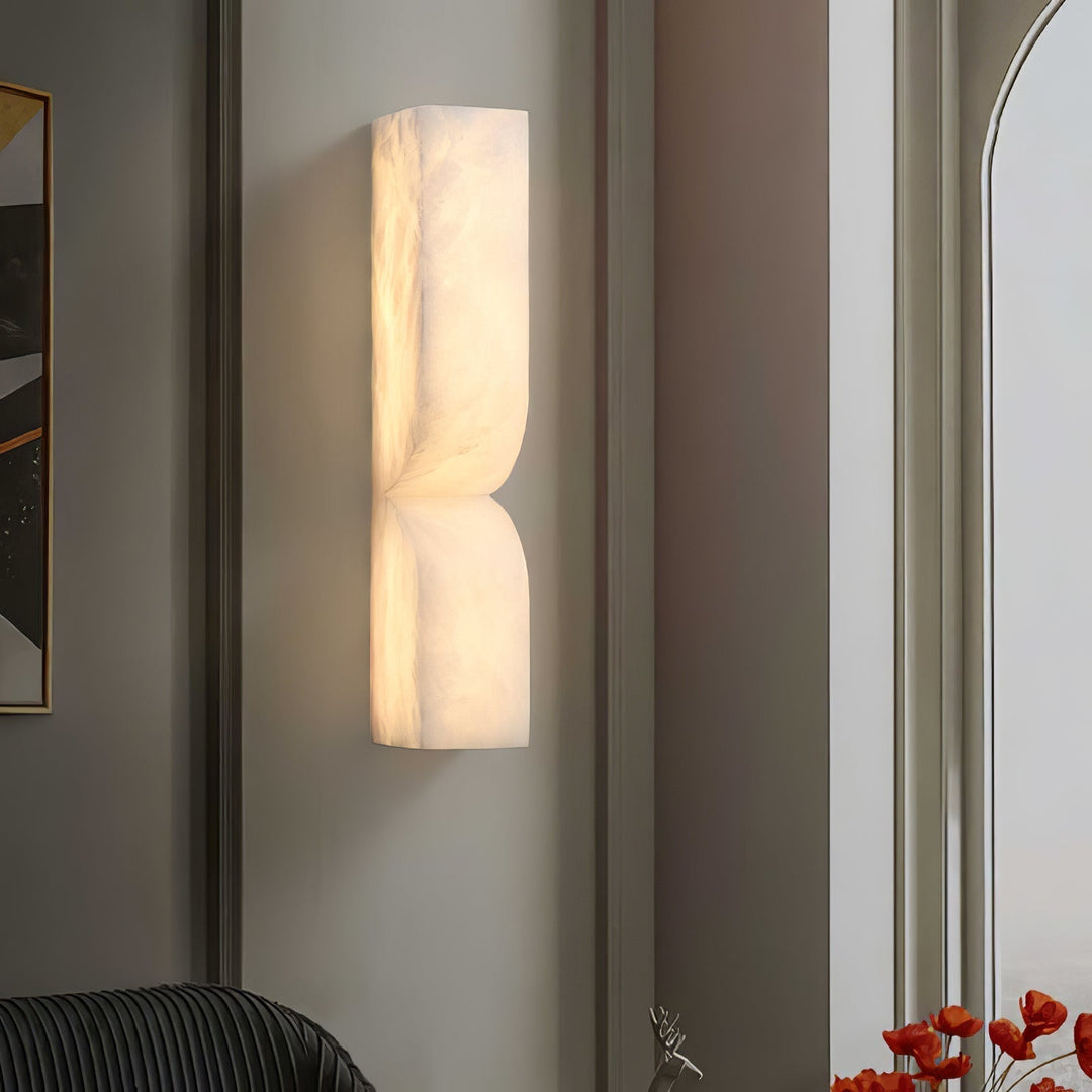 Lunaris Lampe Murale Rectangulaire en Albâtre - Neutralighting