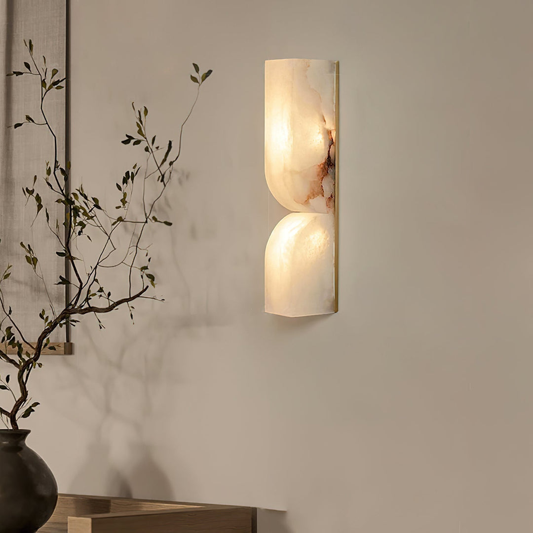 Lunaris Lampe Murale Rectangulaire en Albâtre - Neutralighting