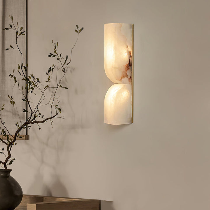 Lunaris Lampe Murale Rectangulaire en Albâtre - Neutralighting