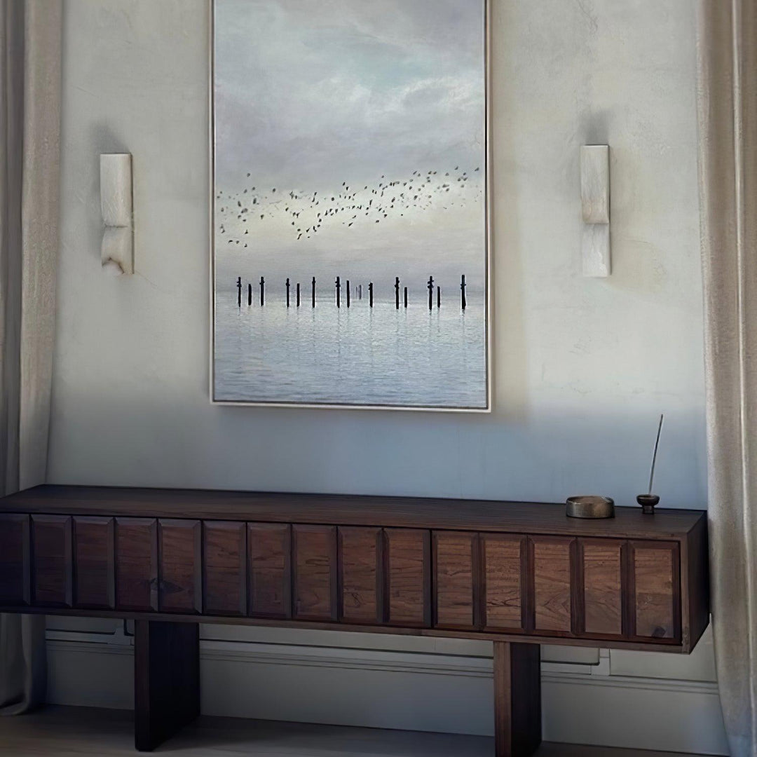 Imiraris Minimalist Alabaster Wall Light - Neutralighting