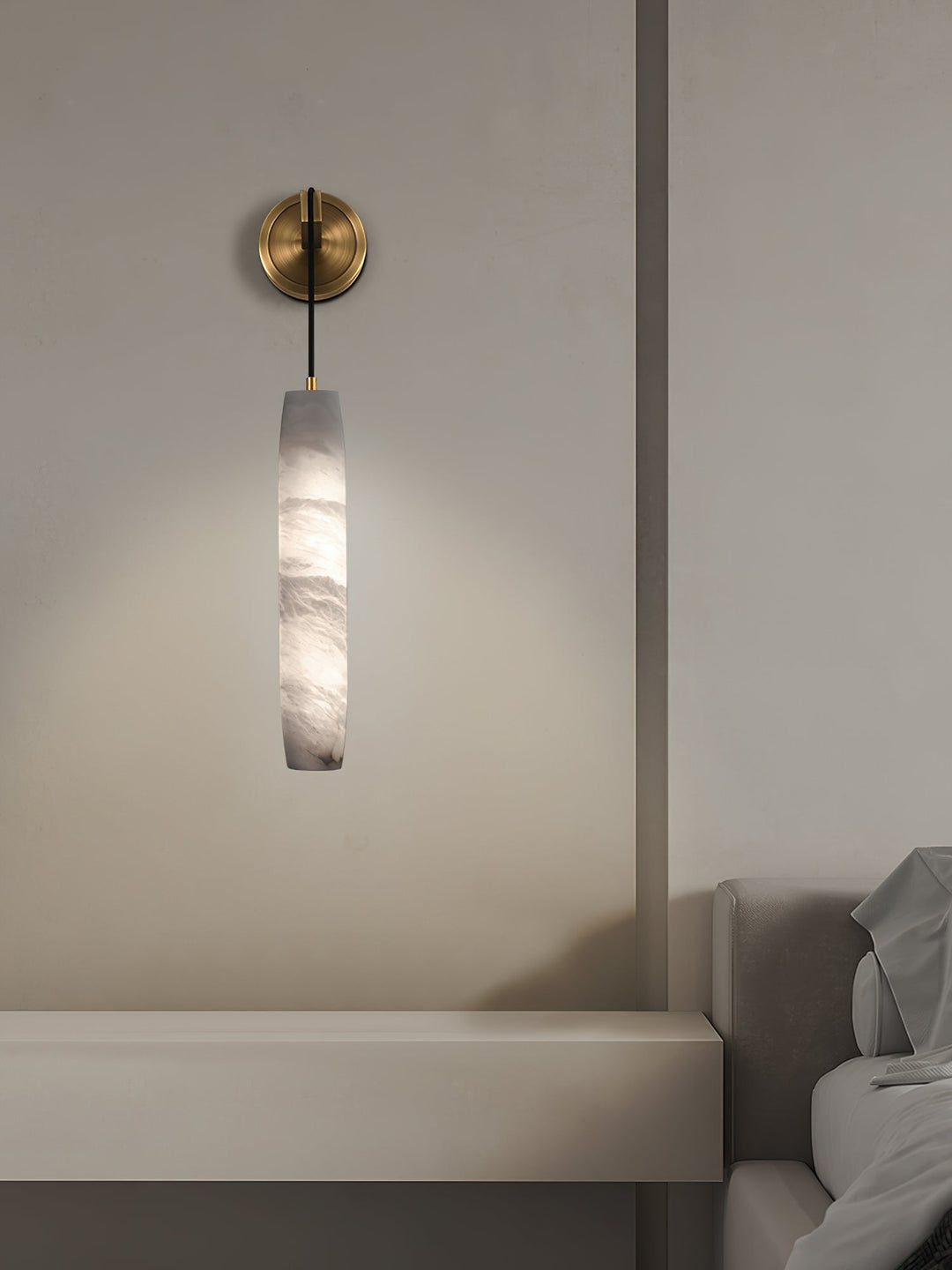 Alabaster Applique Murale Métal Flûte Créativité Salon - Neutralighting