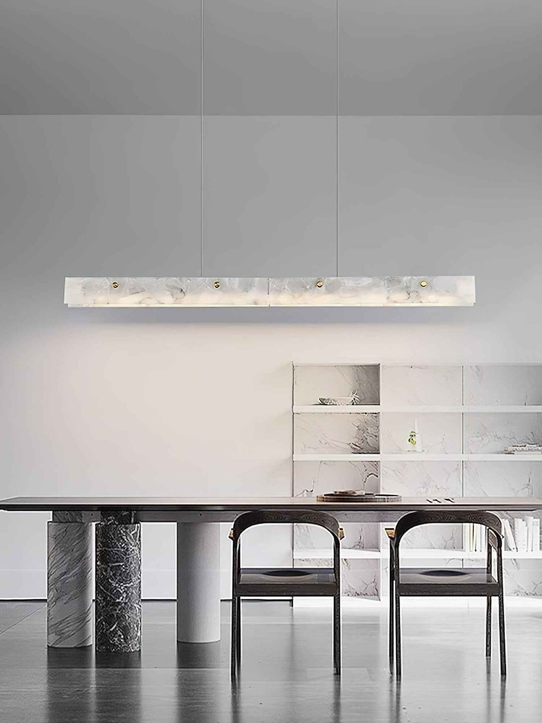 Ljomuvye Suspension Métal Linéaire Moderne LED Salon - Neutralighting