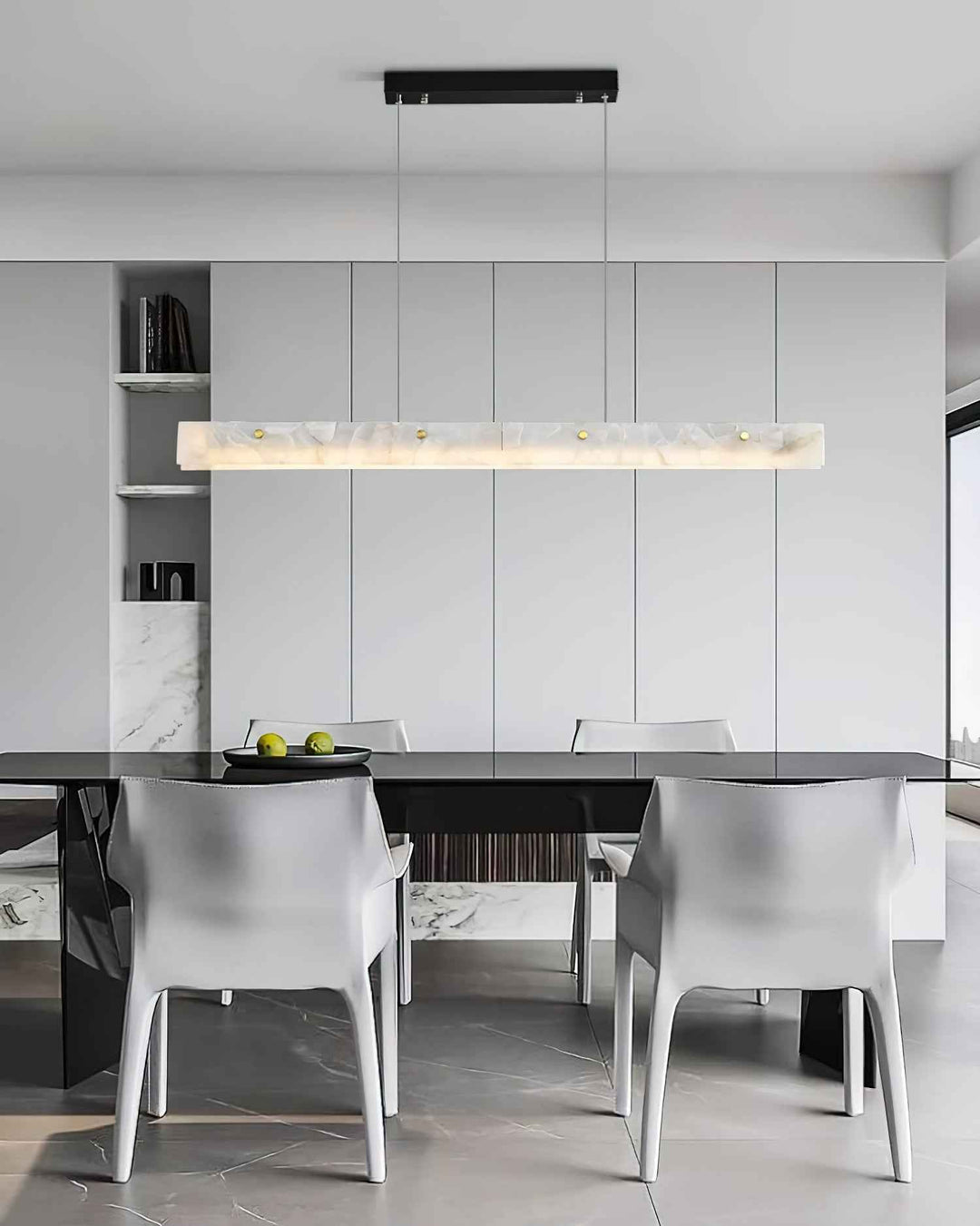 Ljomuvye Suspension Métal Linéaire Moderne LED Salon - Neutralighting