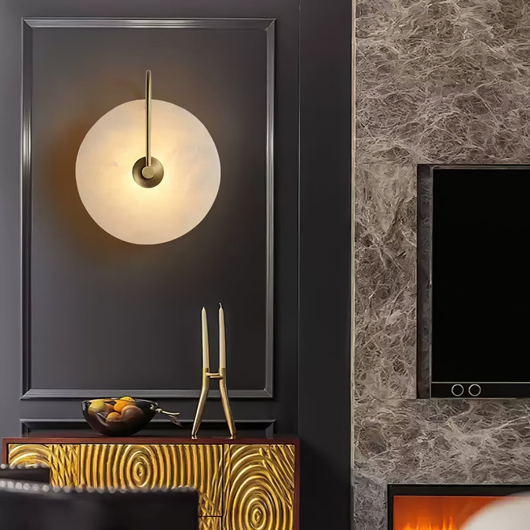 Ceraeyra Alabaster Globe Wall Light - Neutralighting