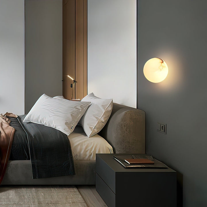 Vevinir Applique Murale Globe en Albâtre - Neutralighting