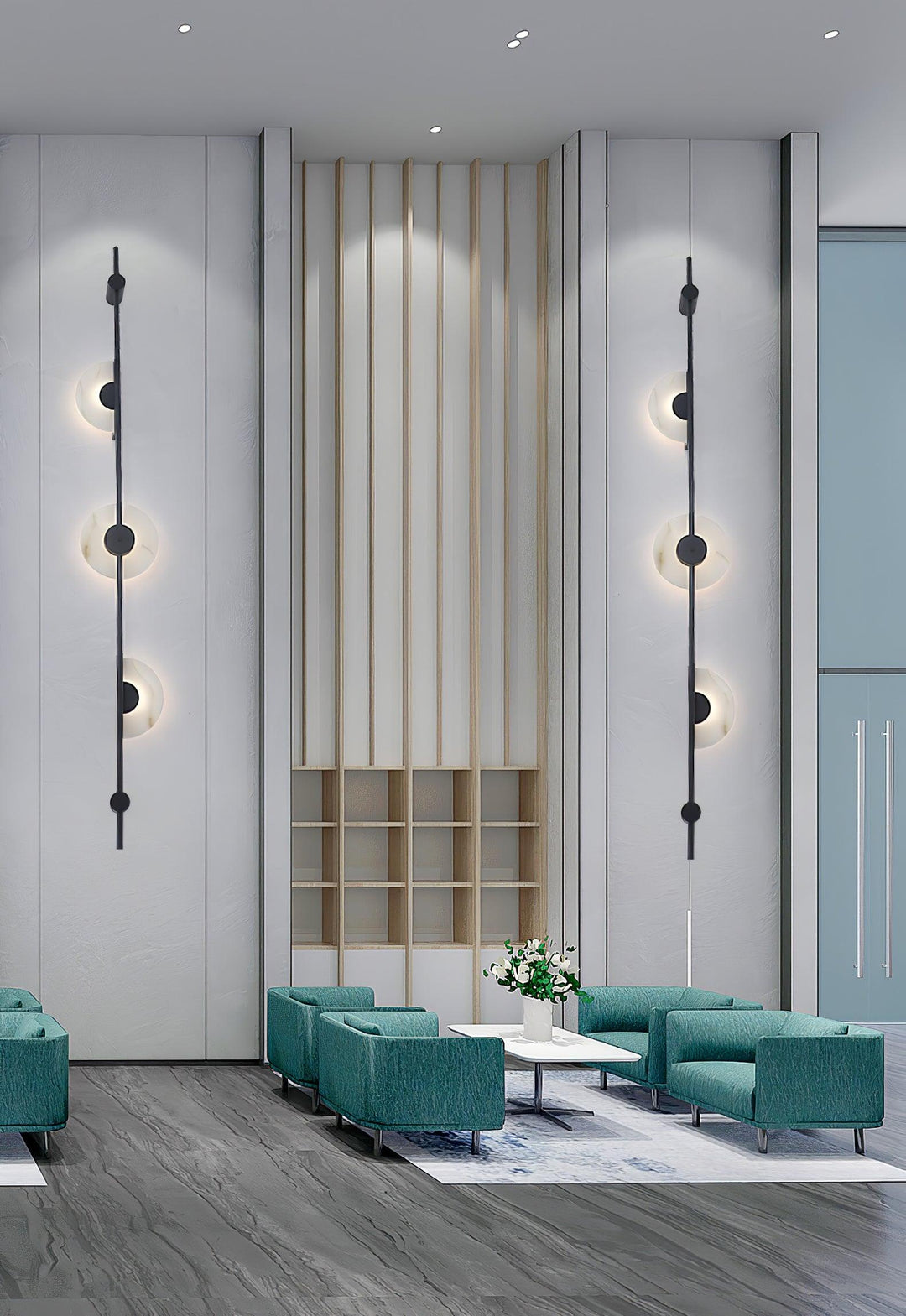Edria Minimalist Alabaster Wall Light - Neutralighting