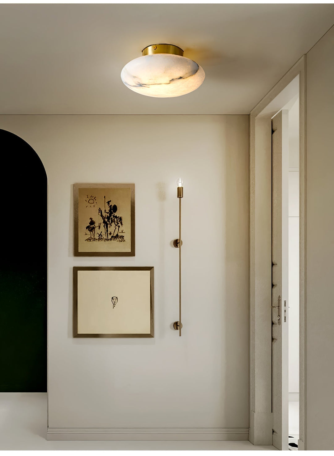 Vanorara Minimaliste Albâtre Applique Plafond - Neutralighting