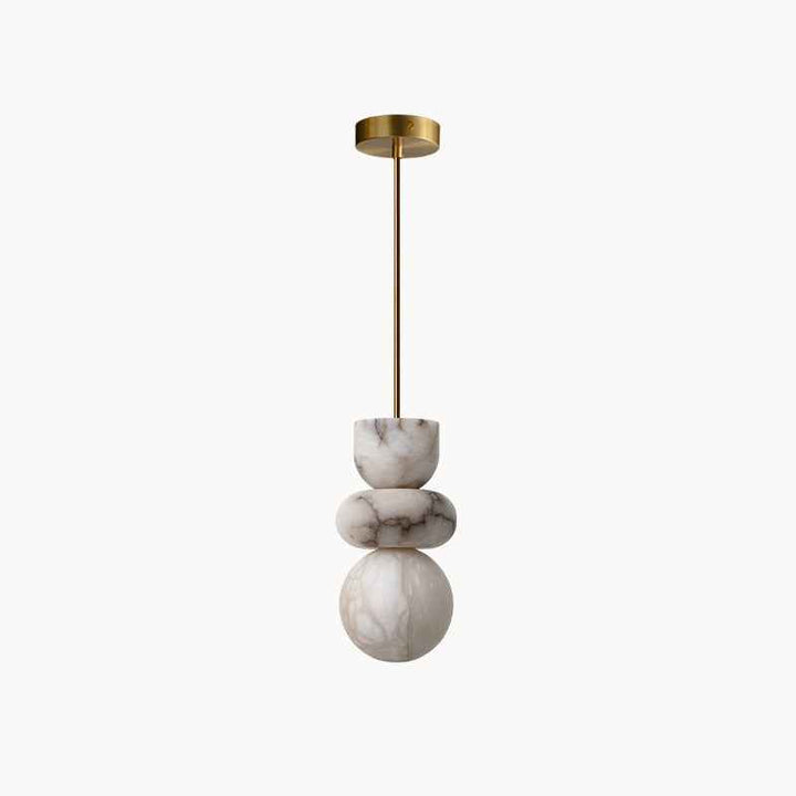Rauduvyn Suspension Totem Moderne en Albâtre - Neutralighting