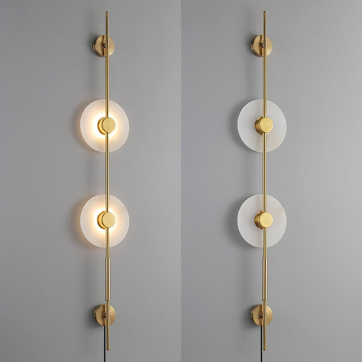 Edria Minimalist Alabaster Wall Light - Neutralighting