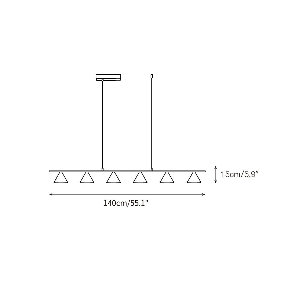Ulfuvyi Suspension Travertin Moderne Salon - Neutralighting