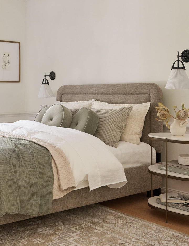 Pure Lampe Murale Plissée En Tissu Et Laiton Élégance Premium - Neutralighting