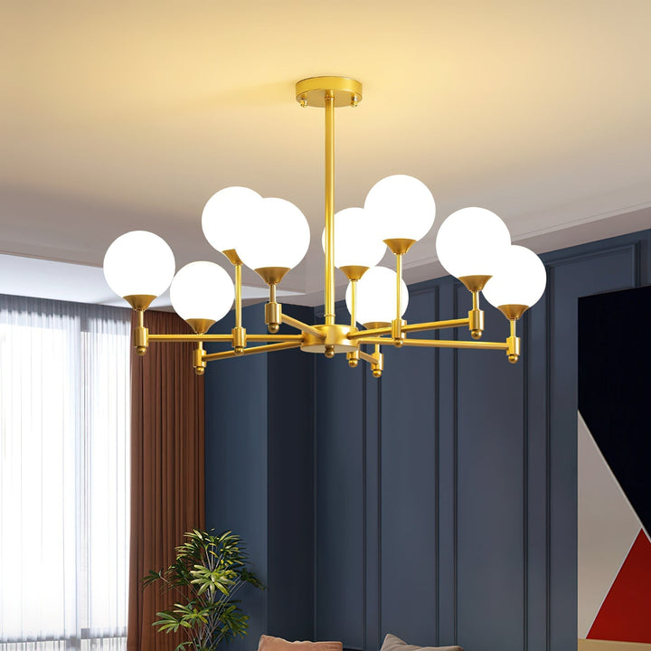Vatnuvyi Chandelier en Verre Globe - Neutralighting