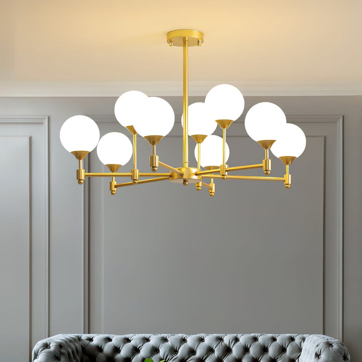 Vatnuvyi Chandelier en Verre Globe - Neutralighting