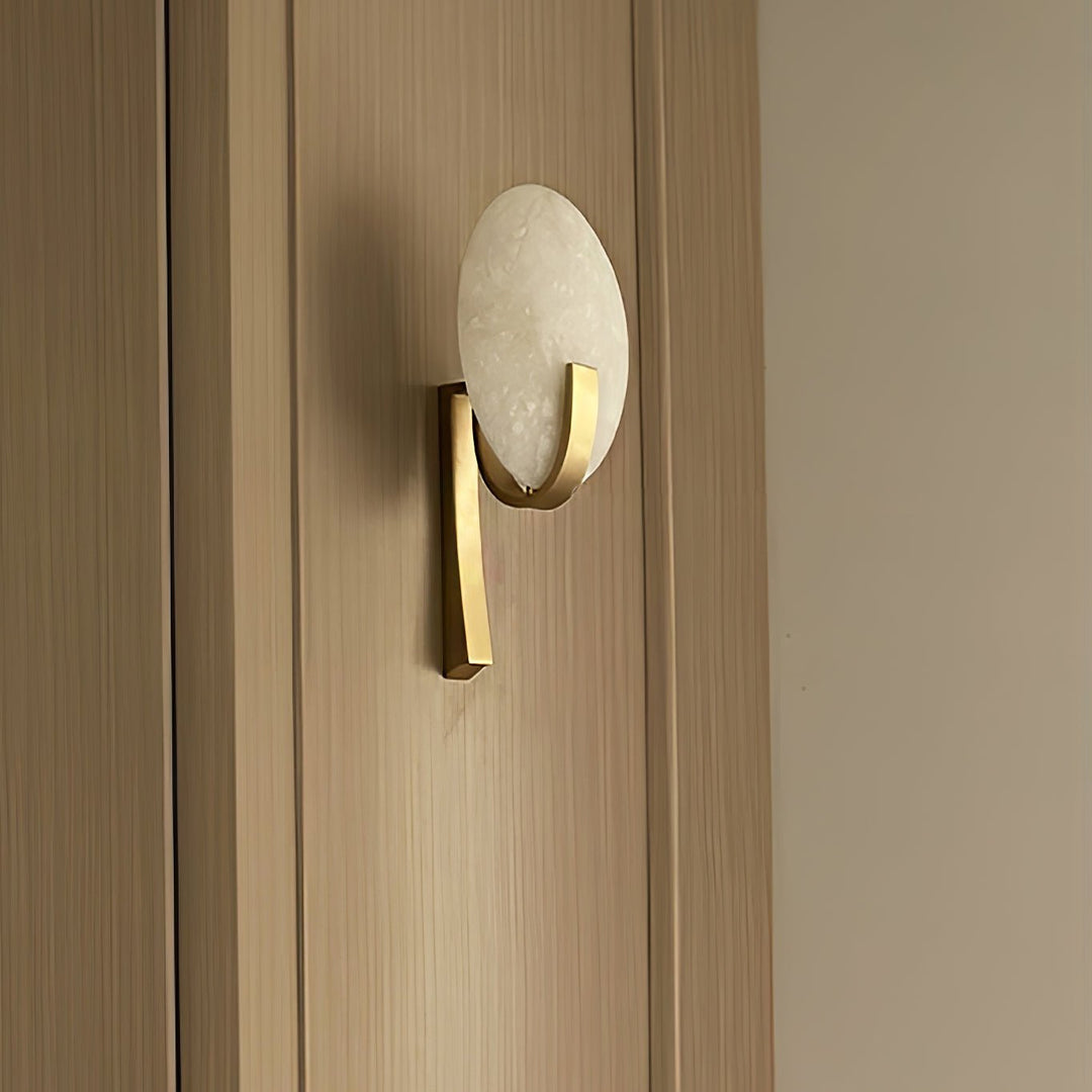 Althea Minimalist Alabaster Wall Lamp - Neutralighting
