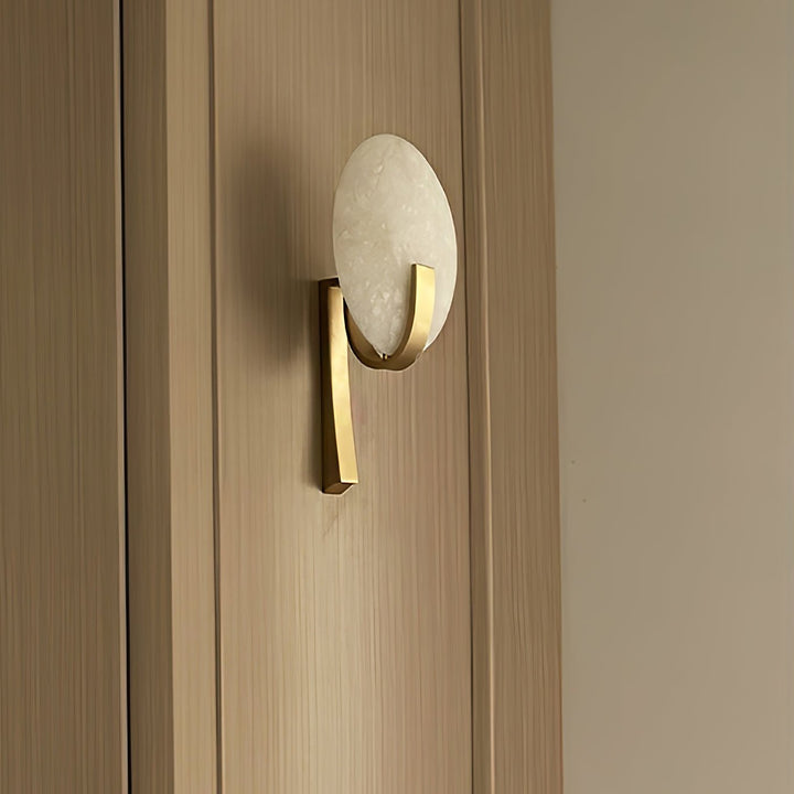 Althea Minimalist Alabaster Wall Lamp - Neutralighting