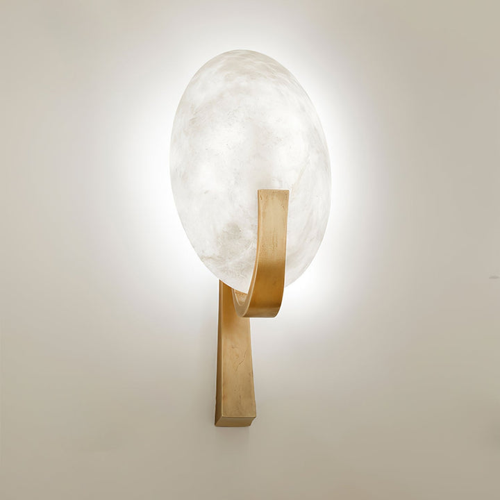 Althea Minimalist Alabaster Wall Lamp - Neutralighting