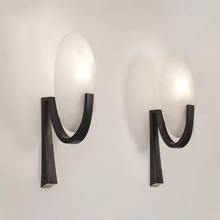 Althea Minimalist Alabaster Wall Lamp - Neutralighting
