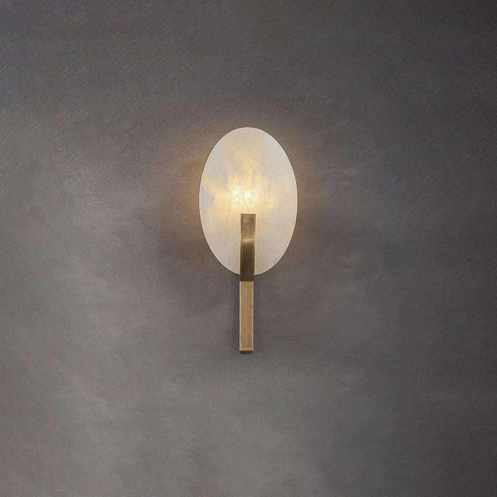 Althea Minimalist Alabaster Wall Lamp - Neutralighting