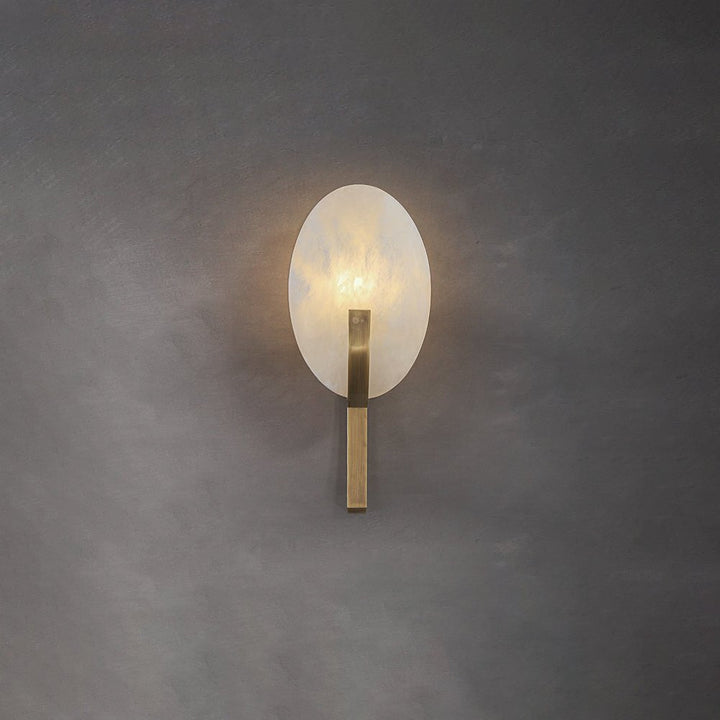 Althea Minimalist Alabaster Wall Lamp - Neutralighting