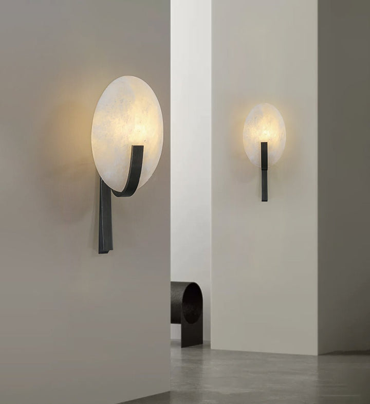 Althea Minimalist Alabaster Wall Lamp - Neutralighting