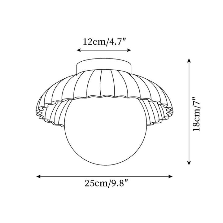 Scallop Plafonnier encastré Glow - Neutralighting