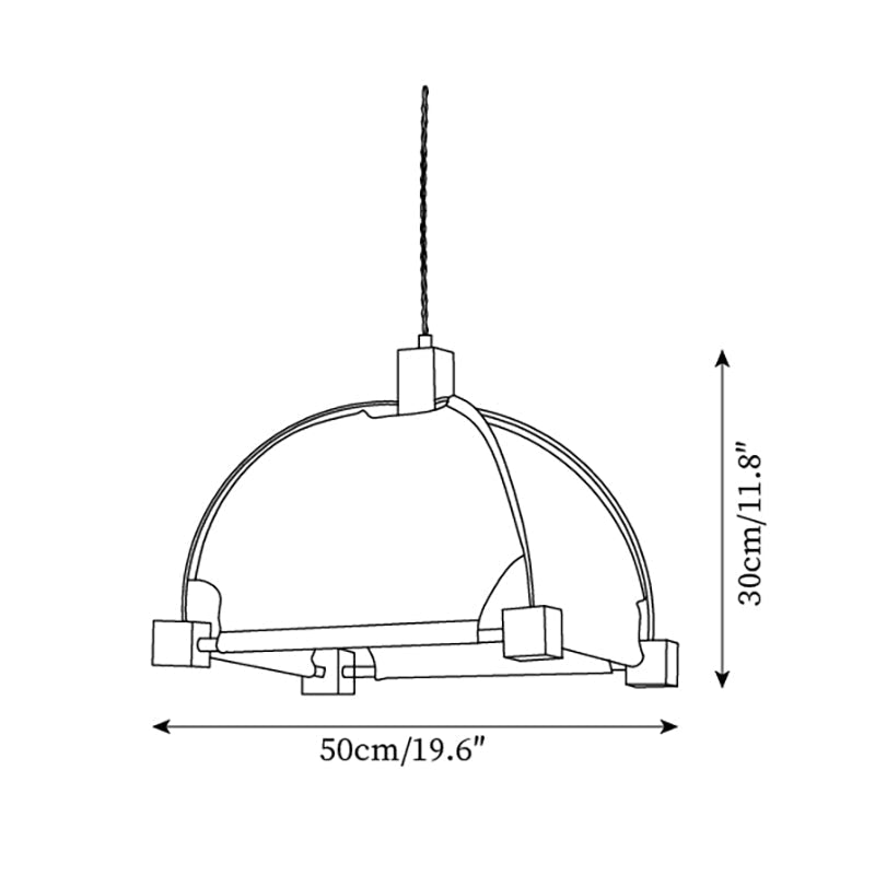 Allegra Suspension Tissu Cadre Minimaliste - Neutralighting