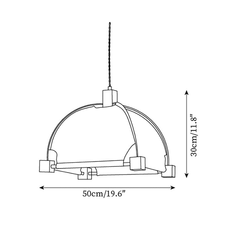 Allegra Suspension Tissu Cadre Minimaliste - Neutralighting