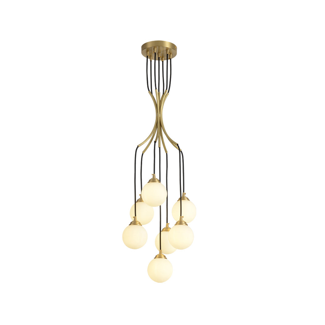 Zoruvyi Chandelier en Verre Boule Moderne Minimaliste - Neutralighting