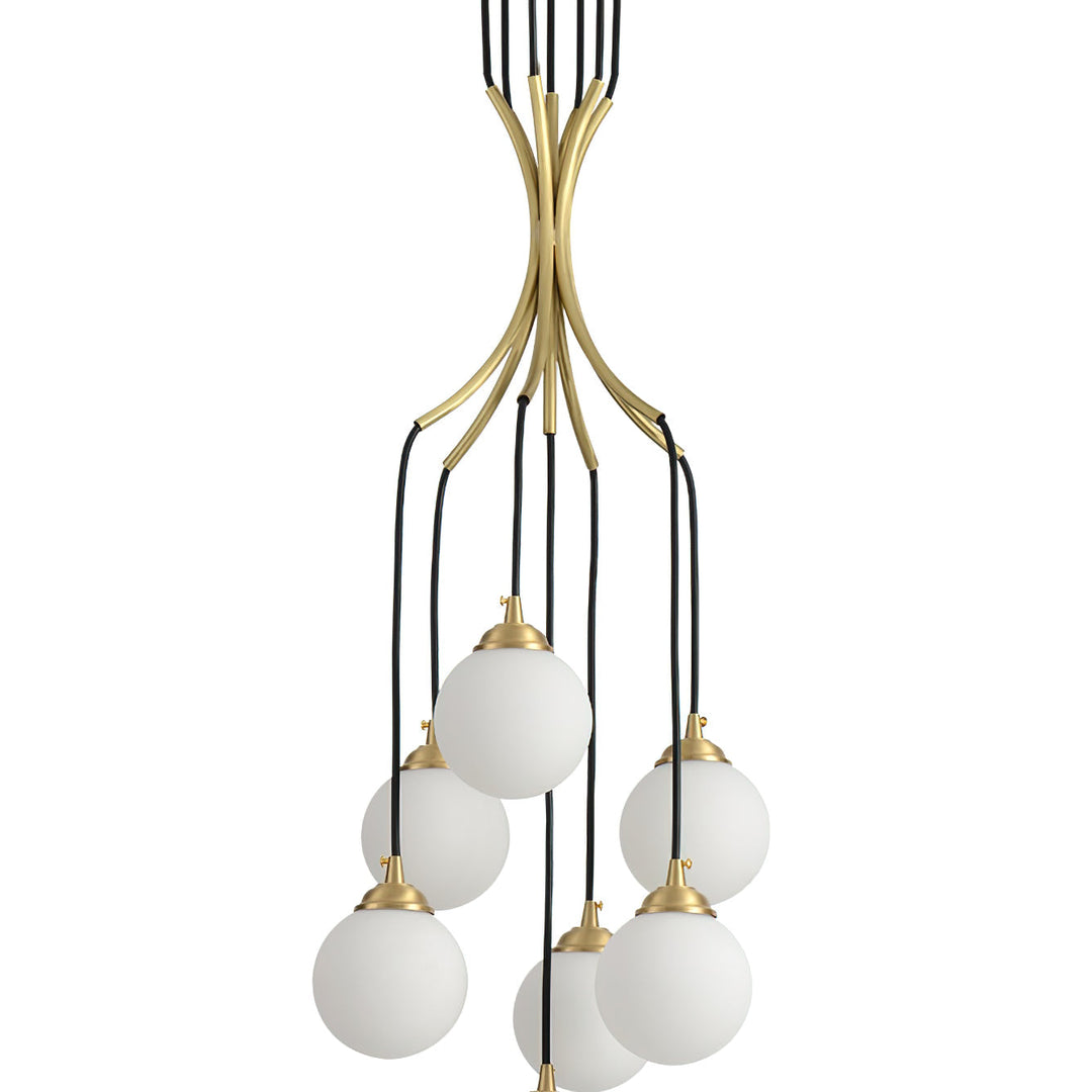 Zoruvyi Chandelier en Verre Boule Moderne Minimaliste - Neutralighting