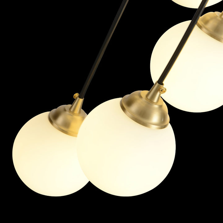 Zoruvyi Chandelier en Verre Boule Moderne Minimaliste - Neutralighting