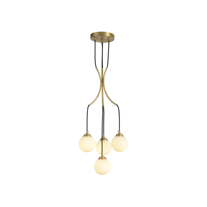 Zoruvyi Chandelier en Verre Boule Moderne Minimaliste - Neutralighting