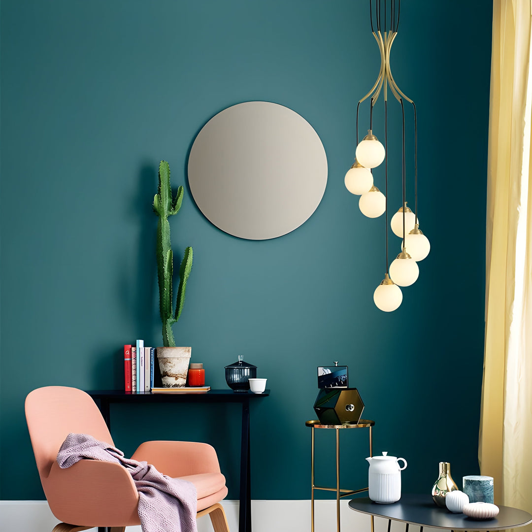 Zoruvyi Chandelier en Verre Boule Moderne Minimaliste - Neutralighting
