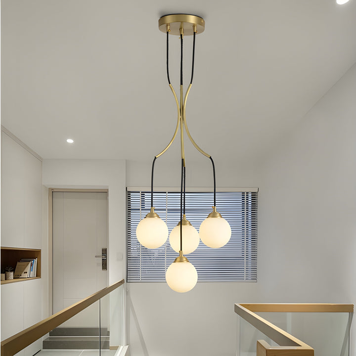 Zoruvyi Chandelier en Verre Boule Moderne Minimaliste - Neutralighting