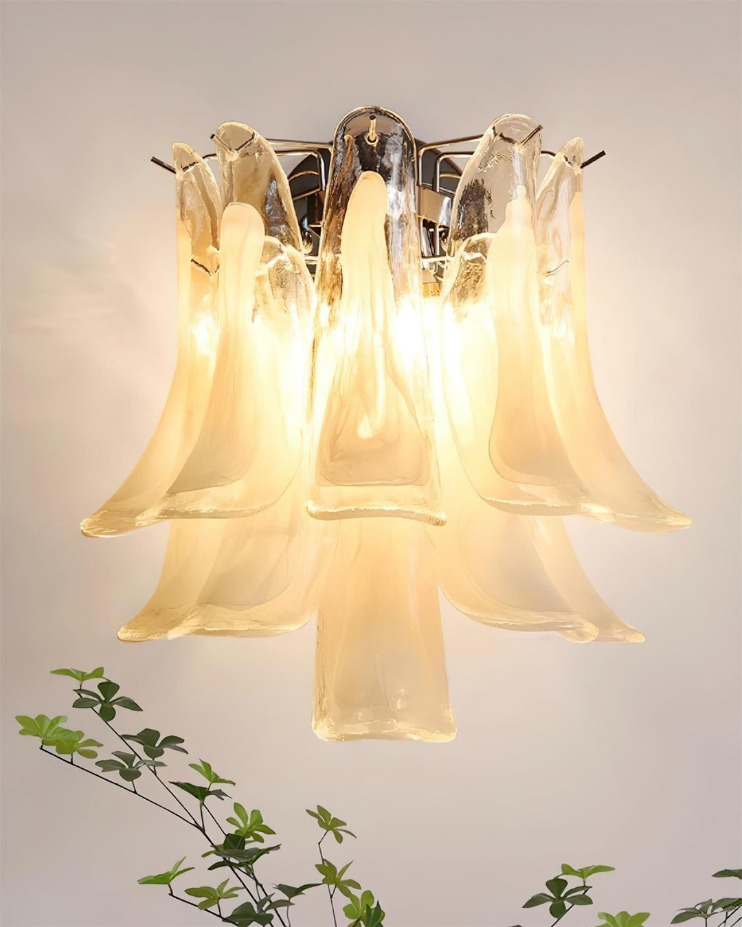 Alrinis Applique Murale Sculpturale Cascade de Pétales - Neutralighting