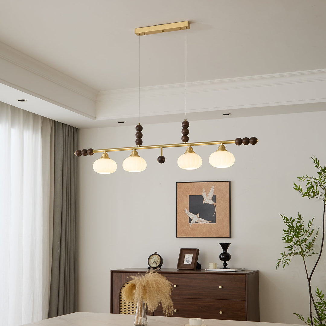 Zerinen Suspension Nordique en Verre et Bois - Neutralighting